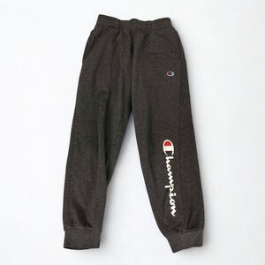 Champion Joggers Boys M Gray Fleece Sweatpants Cuffed Logo Athletic Casual Pants